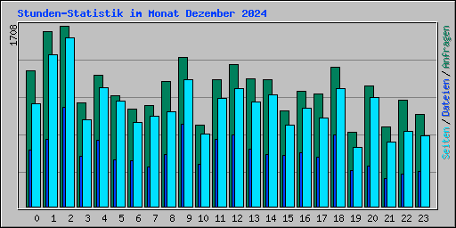 Stunden-Statistik im Monat Dezember 2024