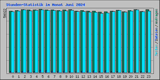 Stunden-Statistik im Monat Juni 2024