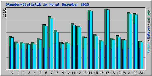 Stunden-Statistik im Monat Dezember 2025